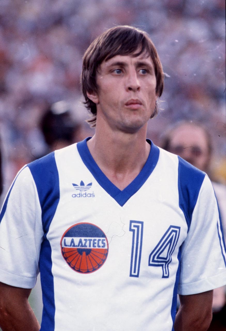 Johan Cruyff of the Los Angeles Aztecs before the Birmingham City v
