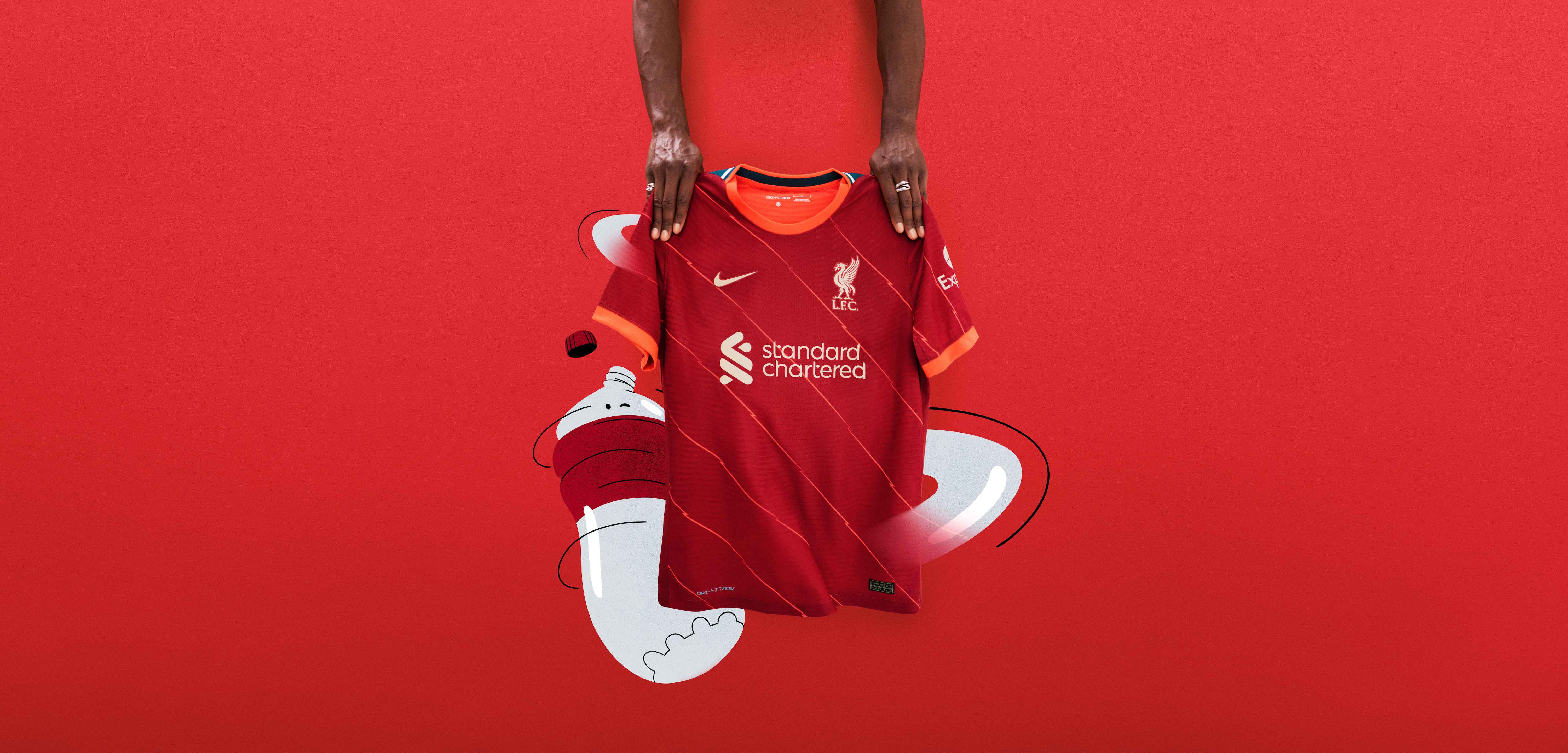 Liverpool FC reveal new 2021/22 home kit - made from 100% recycled