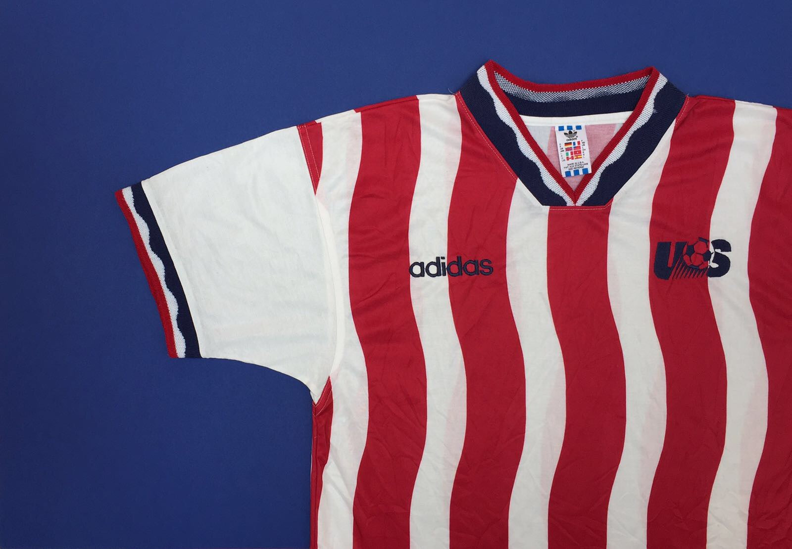 VINTAGE RARE 1994 ADIDAS WORLD CUP USA NATIONAL TEAM SOCCER JERSEY |