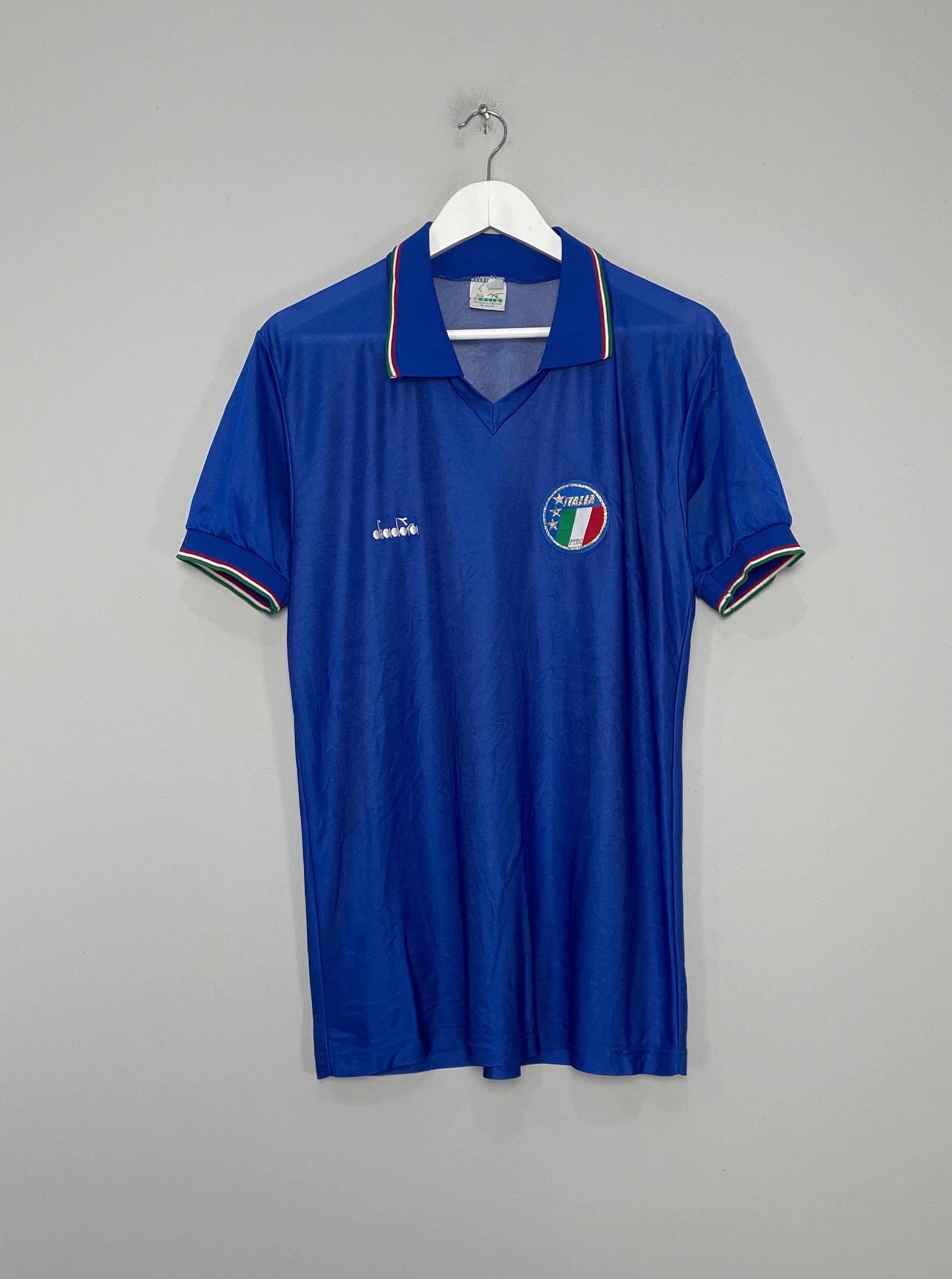 ITALY NATIONAL TEAM 1986/1990 FOOTBALL SHIRT JERSEY HOME DIADORA ORIGINAL  SIZE M