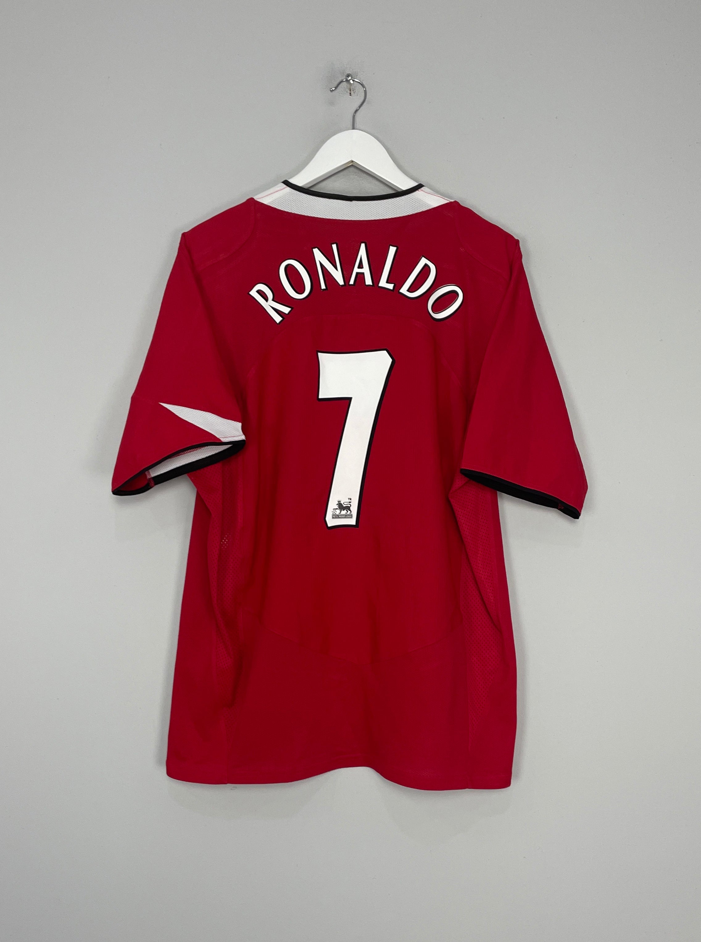 2004-06 Manchester United Home L/S Shirt Ronaldo #7 (Excellent) XXL