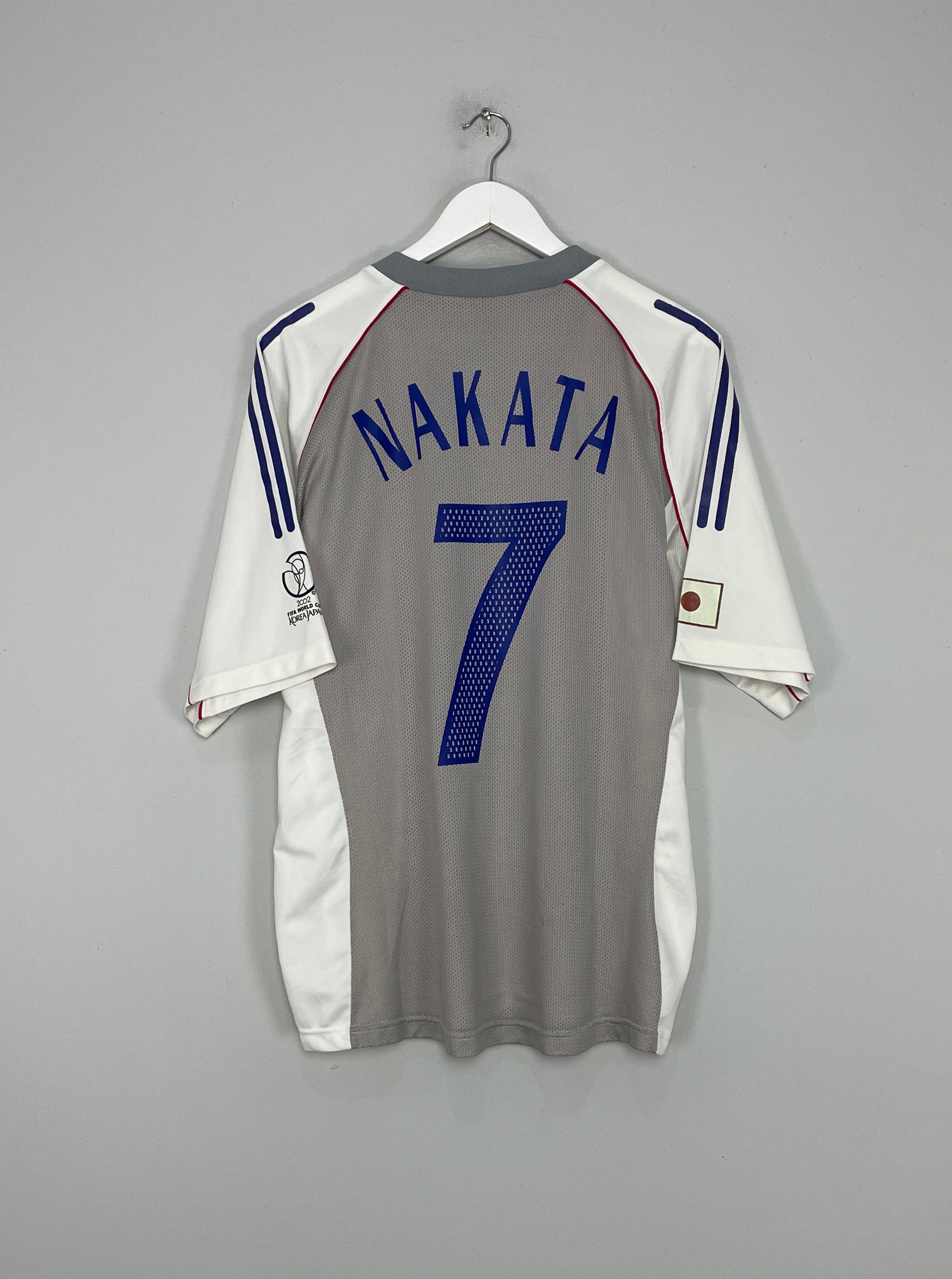 JAPAN 2004 2006 HOME FOOTBALL SHIRT SOCCER JERSEY PLAYER ISSUE ADIDAS  NAKATA # 7