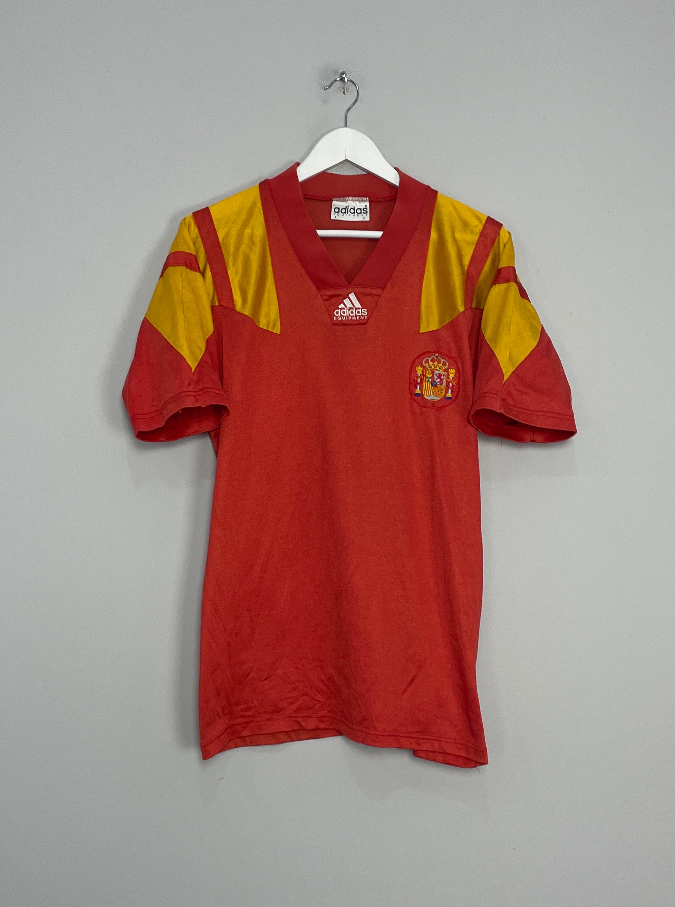 CULT KITS - 1992/93 SPAIN HOME SHIRT (L) ADIDAS – Cult Kits