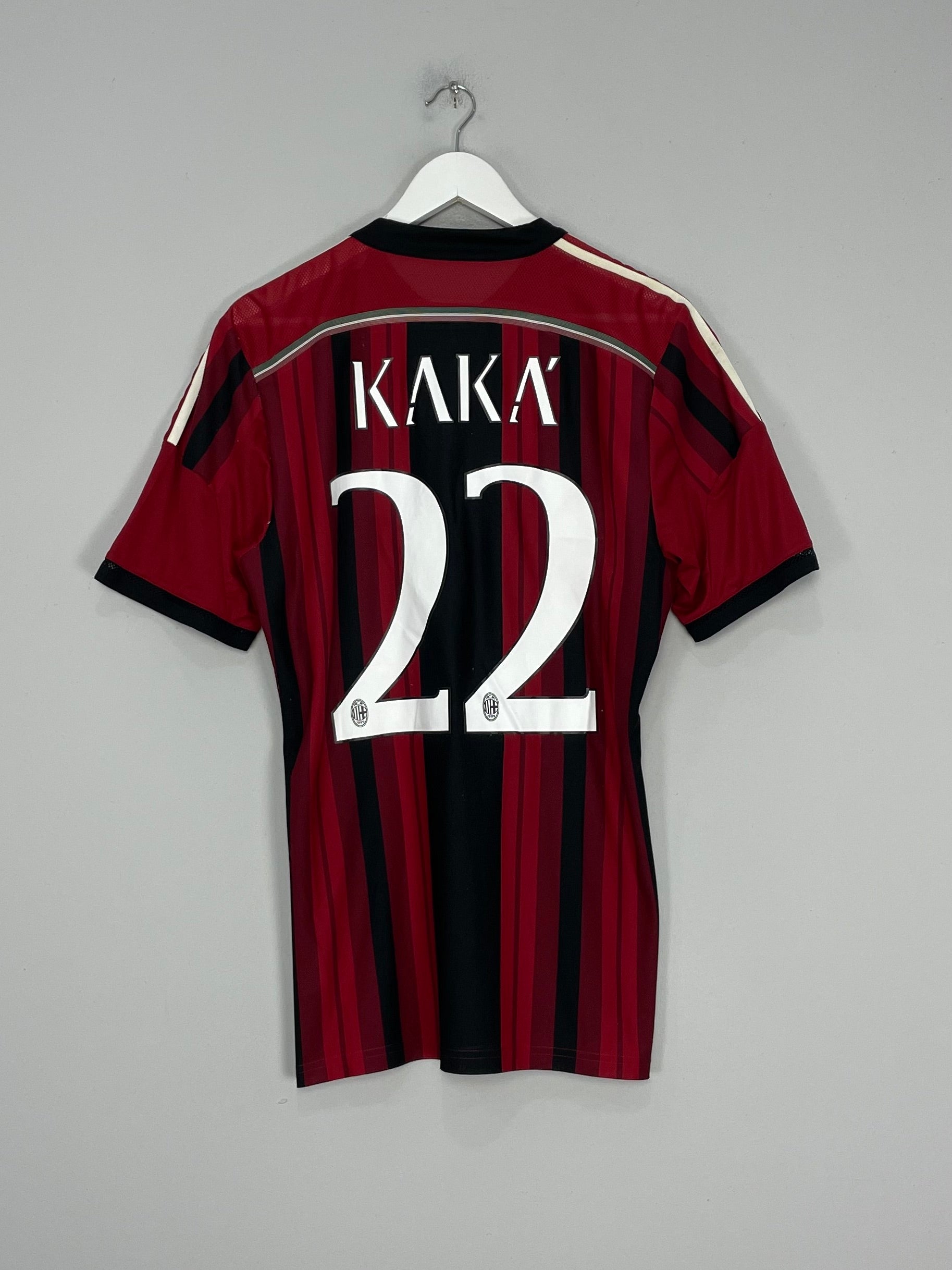 CULT KITS - 2014/15 AC MILAN KAKA #22 *PLAYER ISSUE* HOME SHIRT (L) ADIDAS  – Cult Kits