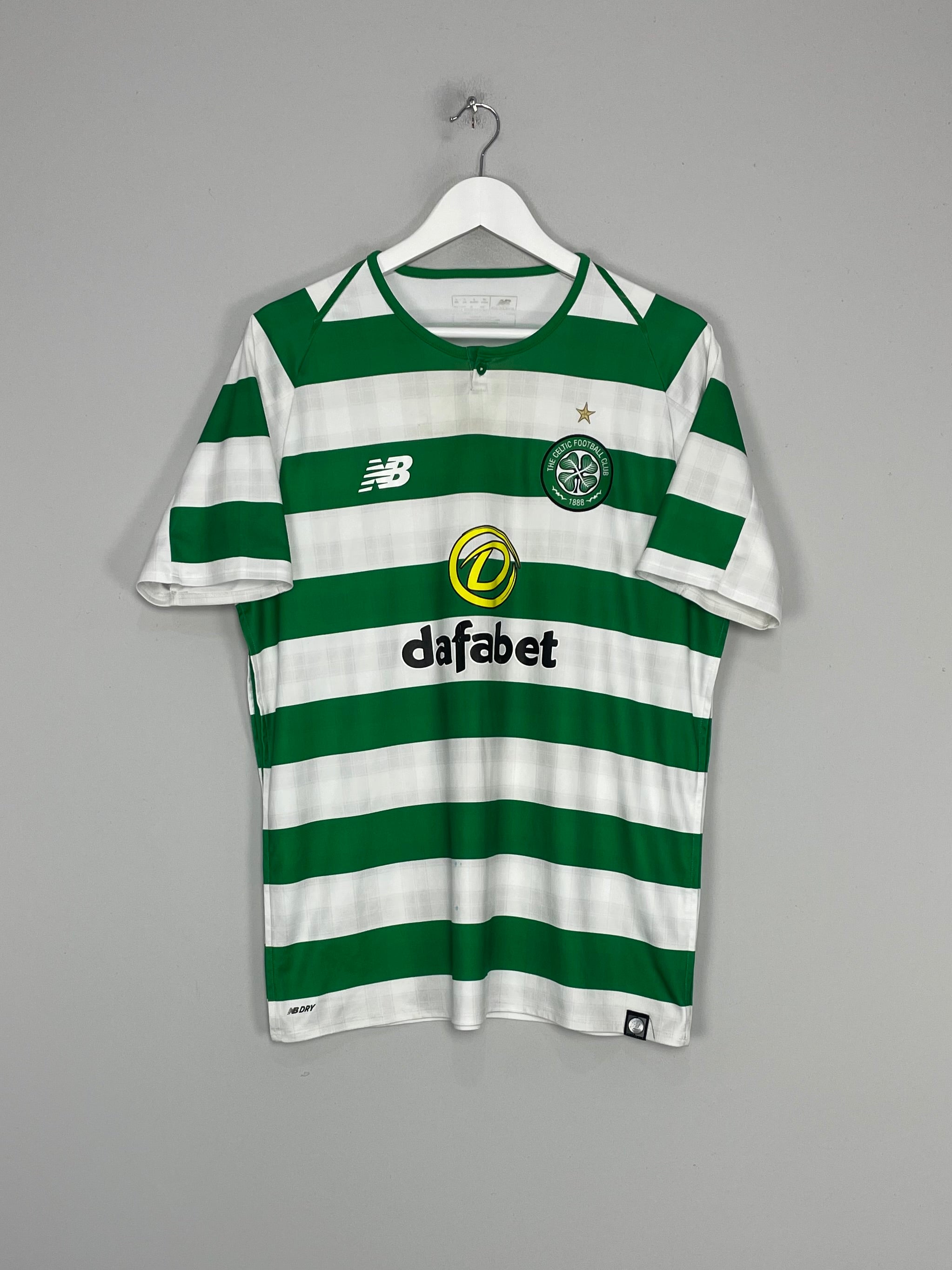 Celtic 2017 - 2018 training football shirt jersey New Balance size XL