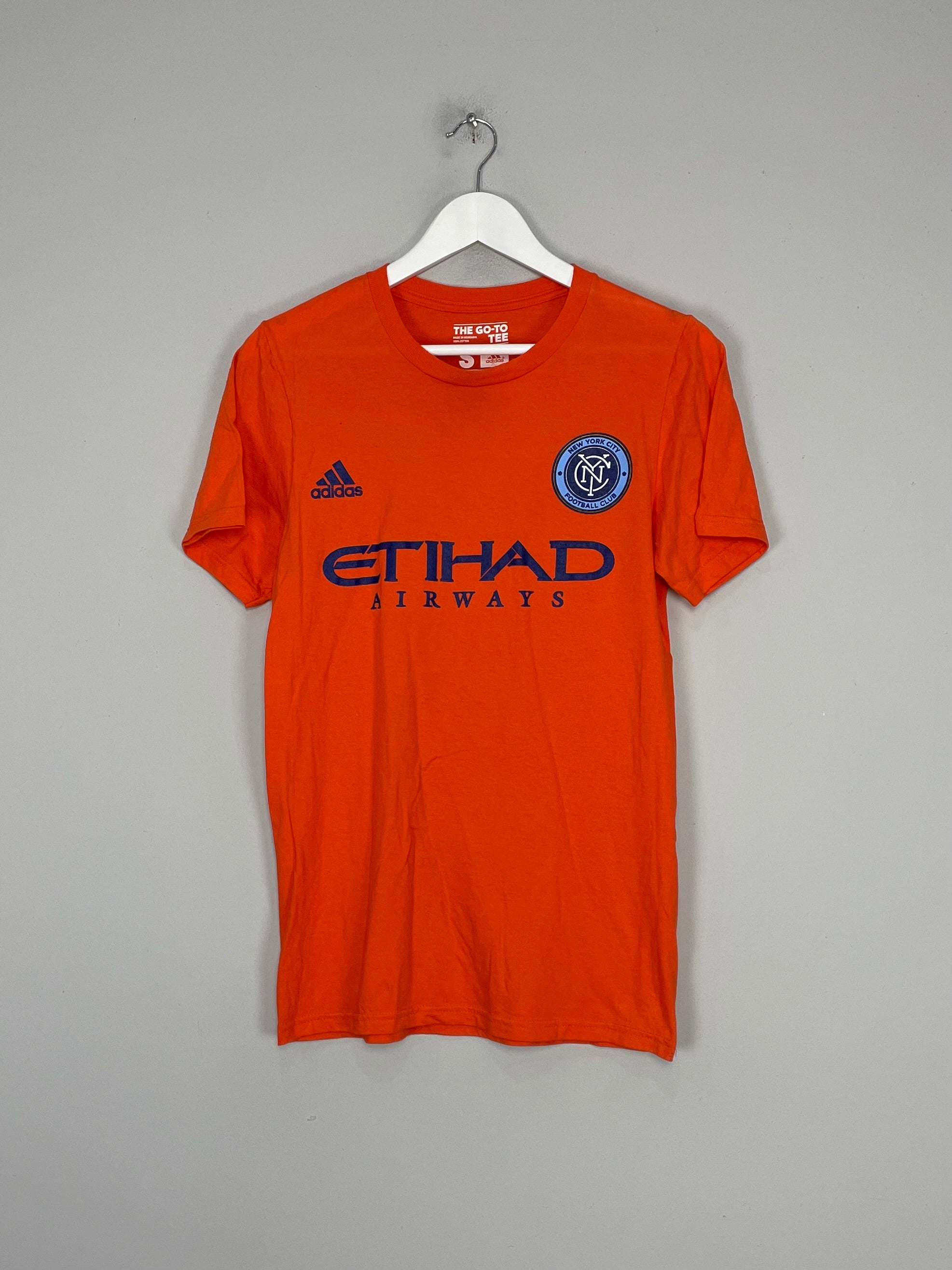 Adidas 22-23 New York City FC Away Jersey - Orange-Night Sky, XL