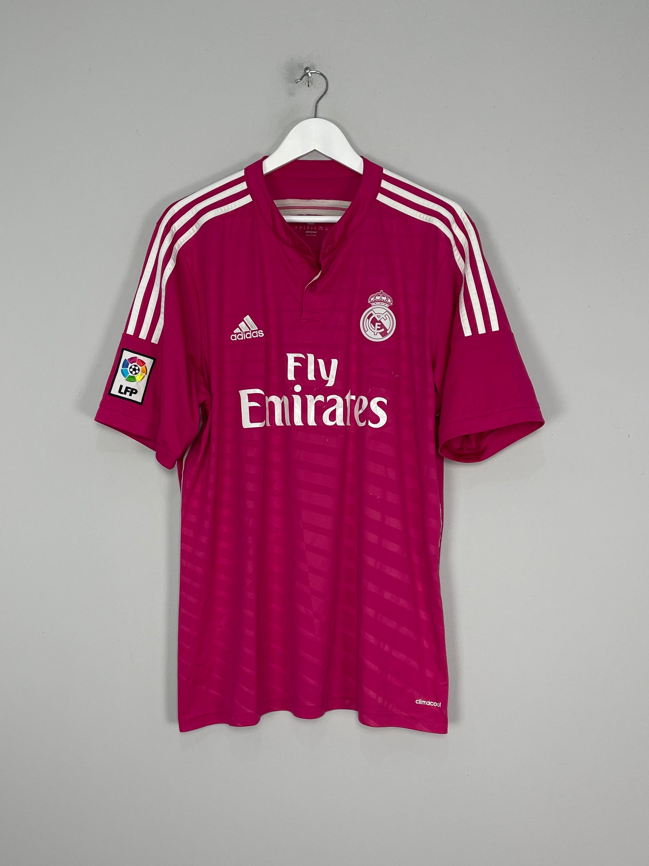 Real Madrid away jersey 2014/15. Pink is red and red belongs to