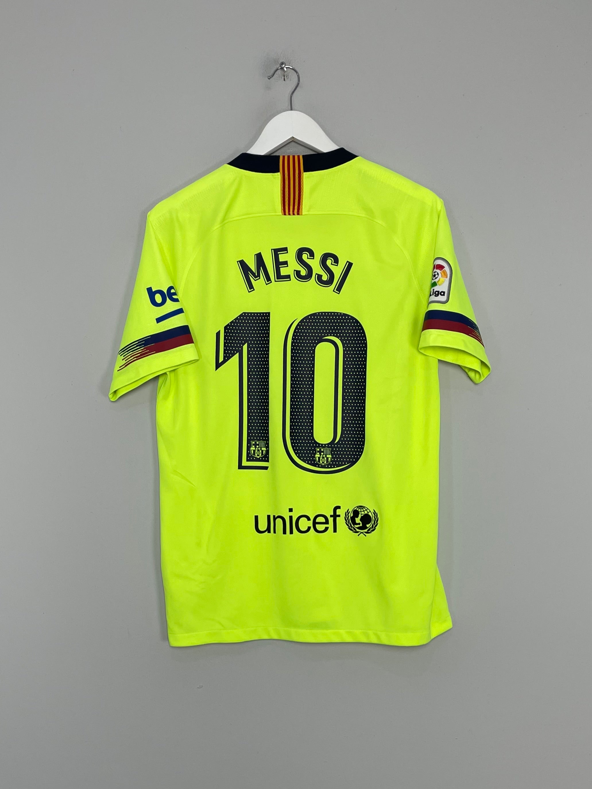 Barcelona 2018 2019 Messi 10 Home UCL Shirt (Excellent) L