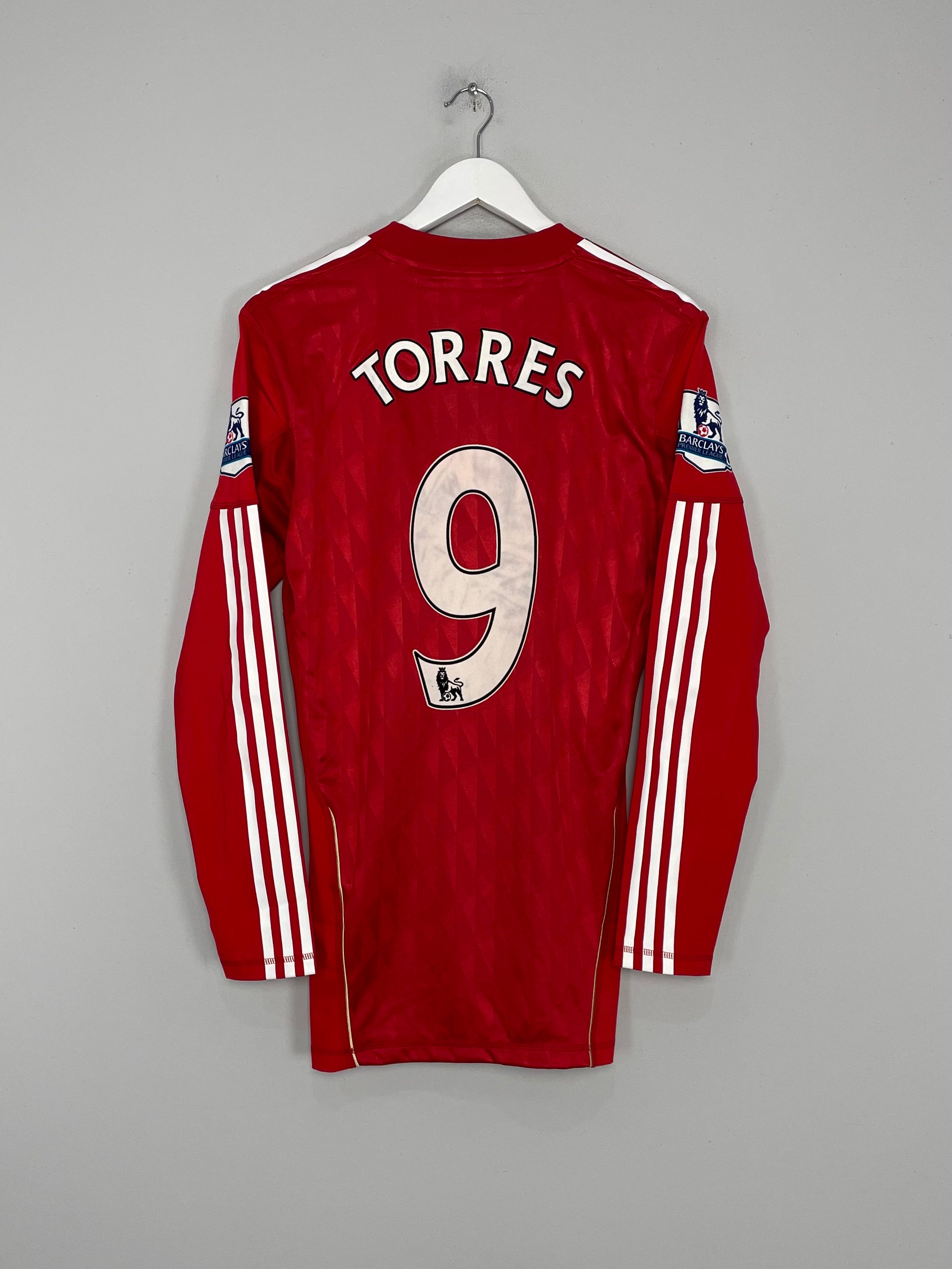 2010-11 Liverpool Match Issue Home Shirt Torres #9 L/S L