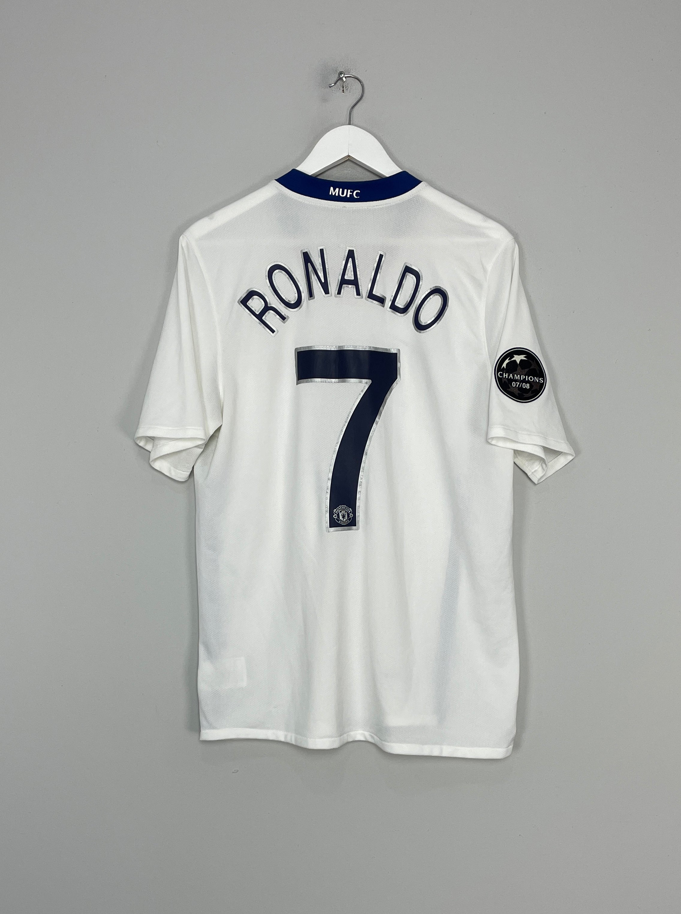 MANCHESTER UNITED AWAY 07/08 EPL RONALDO 7#, Black away shi…