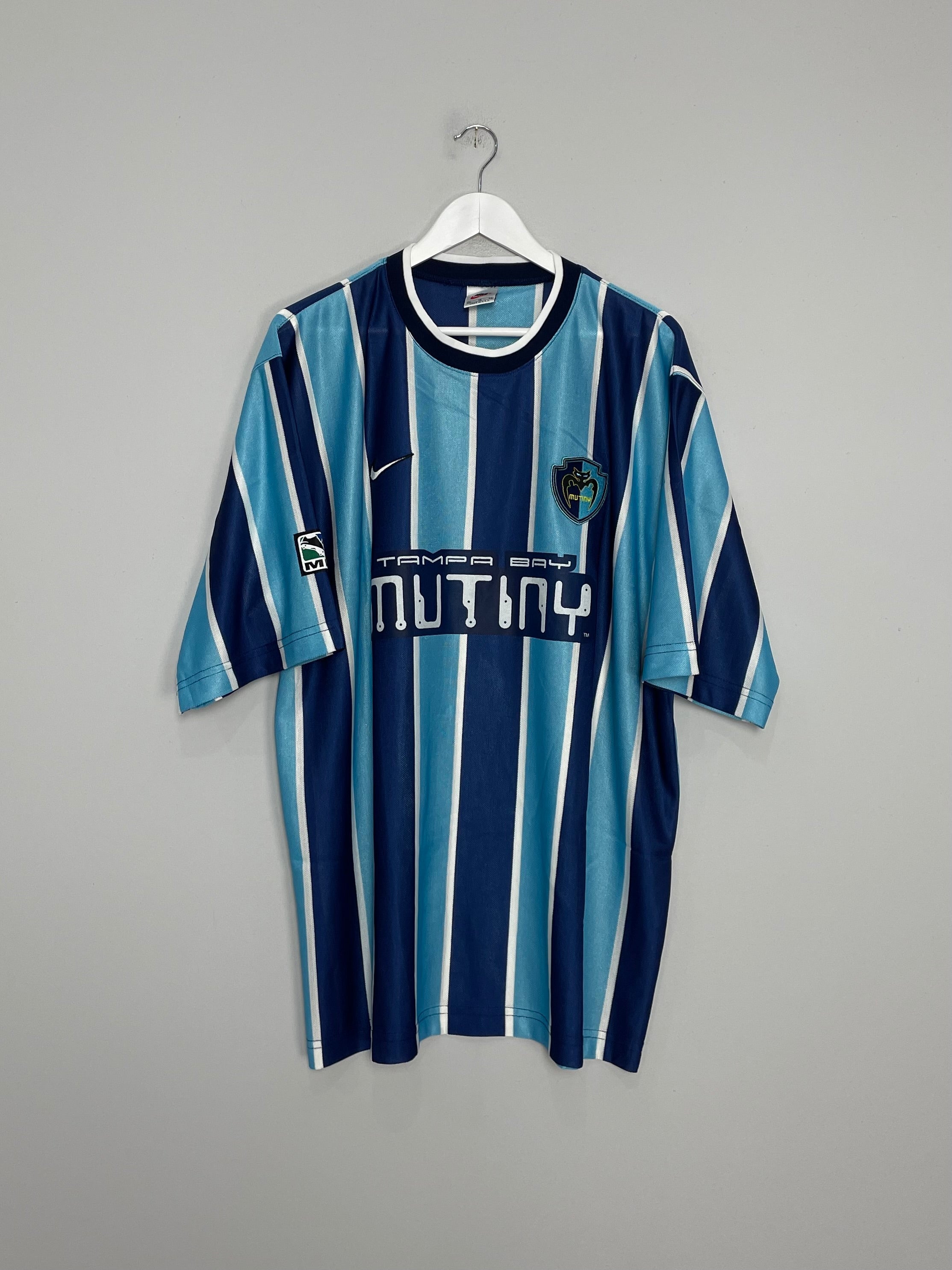 Classic Football Shirts on X: Tampa Bay Mutiny Home 1997 by Nike The  colour scheme. The crest. The typeface. Valderrama. 90s MLS 😍   / X