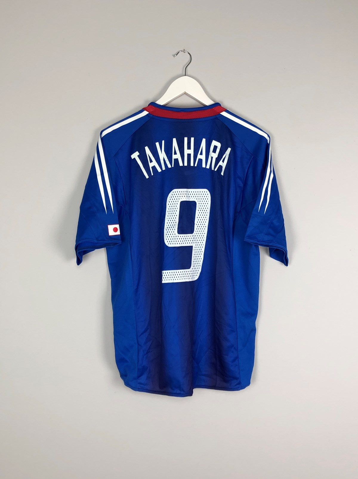 JAPAN 2004 2006 HOME FOOTBALL SHIRT SOCCER JERSEY PLAYER ISSUE ADIDAS  NAKATA # 7