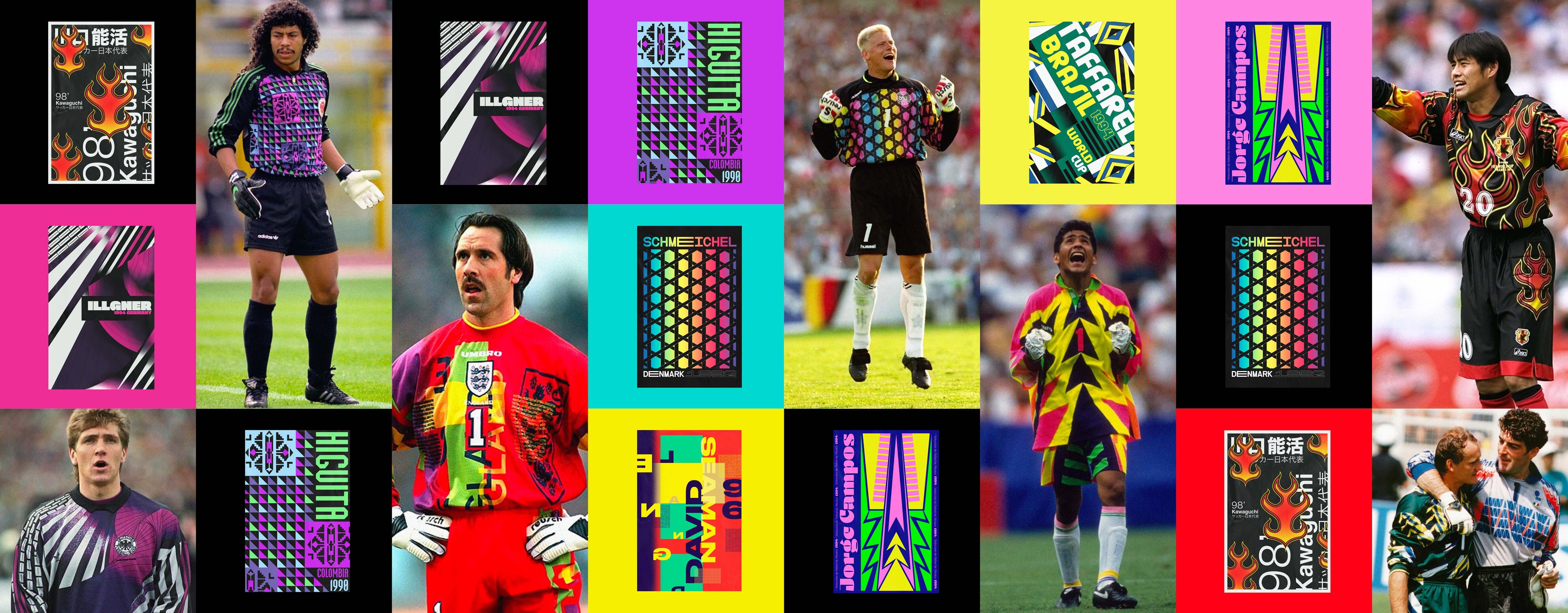 90'S GOALKEEPER SHIRTS IN PRINT BY NICOLAS MARDONES