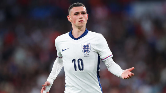 Phil Foden wearing the number 10 shirt for England