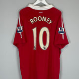 2010/11 MANCHESTER UNITED ROONEY #10 HOME SHIRT (XL) NIKE