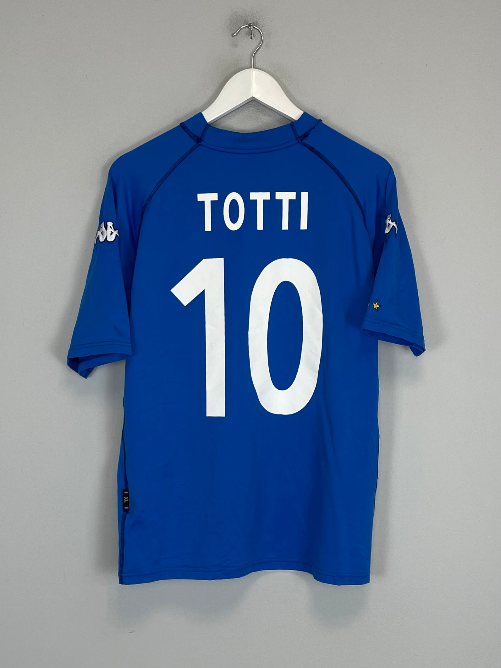 2000/02 ITALY TOTTI #10 HOME SHIRT (XL) KAPPA