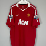 2010/11 MANCHESTER UNITED ROONEY #10 HOME SHIRT (XL) NIKE