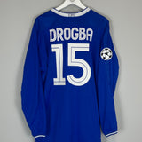 2003/05 CHELSEA DROGBA #15 C/L L/S HOME SHIRT (XXL) UMBRO