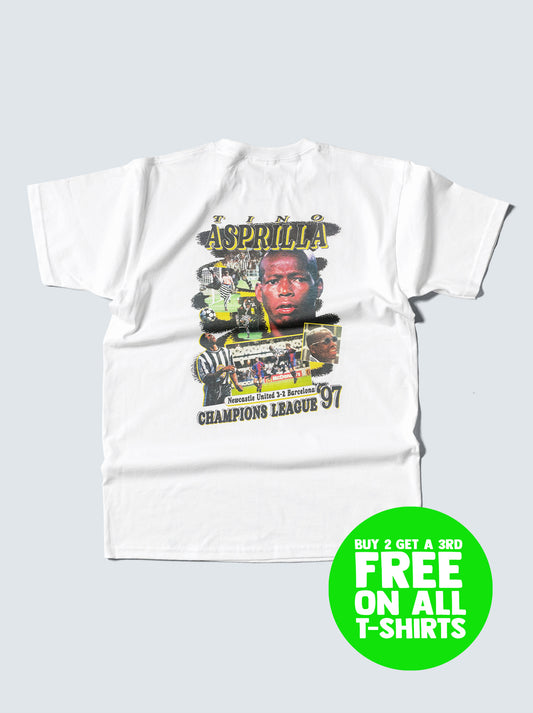 NEWCASTLE UNITED ASPRILLA BOOTLEG TEE