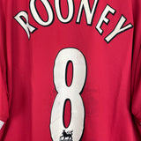 2006/07 MANCHESTER UNITED ROONEY #8 HOME SHIRT (XXL) NIKE