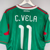 2009/11 MEXICO C.VELA #11 HOME SHIRT (L) ADIDAS