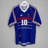 1998/00 FRANCE ZIDANE #10 HOME SHIRT (L) ADIDAS