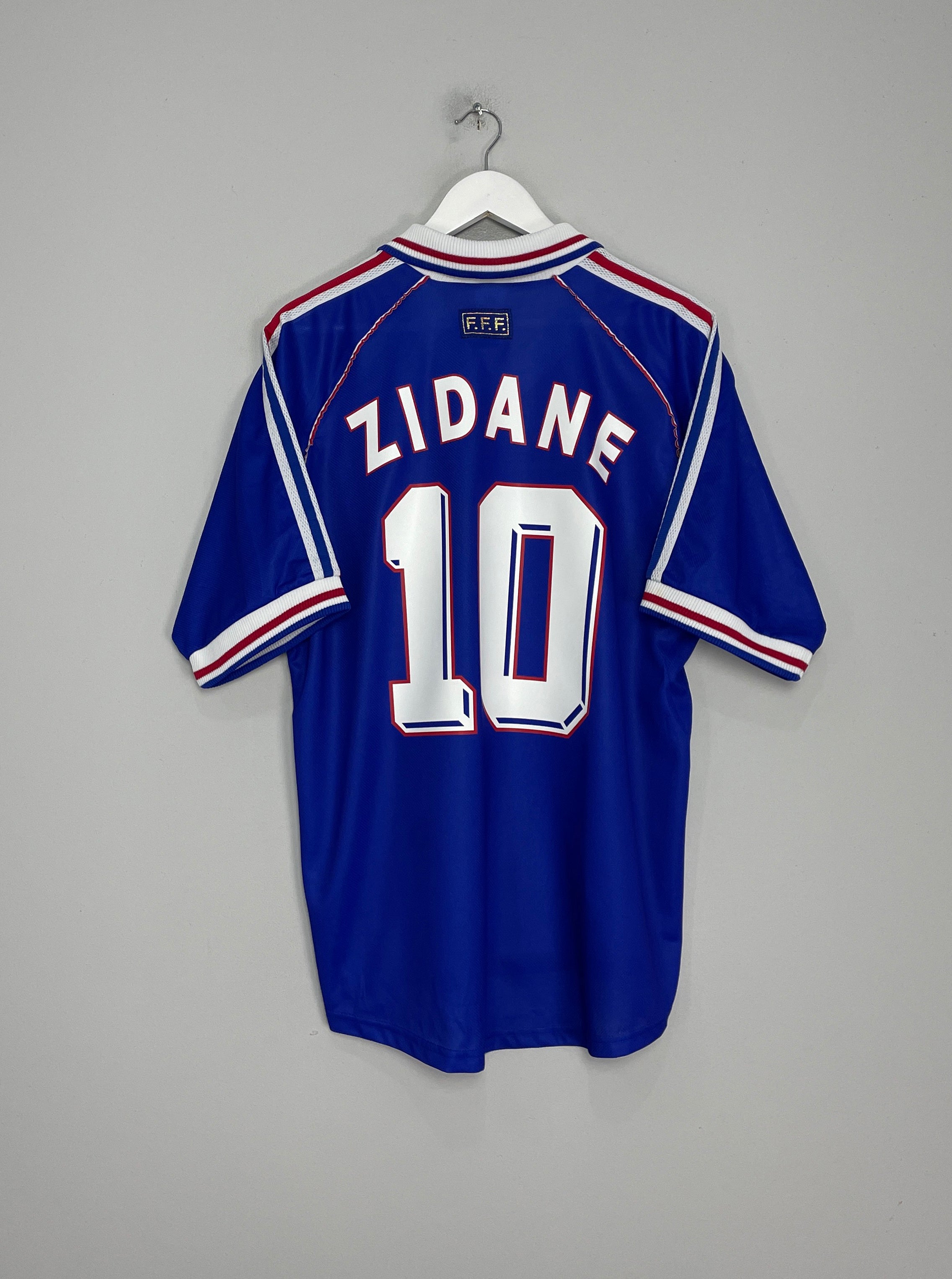 1998/00 FRANCE ZIDANE #10 HOME SHIRT (L) ADIDAS