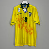 1994/96 BRAZIL RONALDINHO #18 *BNWT* HOME SHIRT (XL) UMBRO