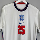 2020/21 ENGLAND SAKA #25 HOME SHIRT (L) NIKE