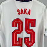 2020/21 ENGLAND SAKA #25 HOME SHIRT (L) NIKE