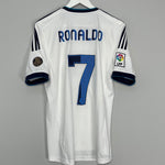 2012/13 REAL MADRID RONALDO #7 HOME SHIRT (M) ADIDAS