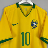 2008/10 BRAZIL RONALDINHO #10 HOME SHIRT (XL) NIKE