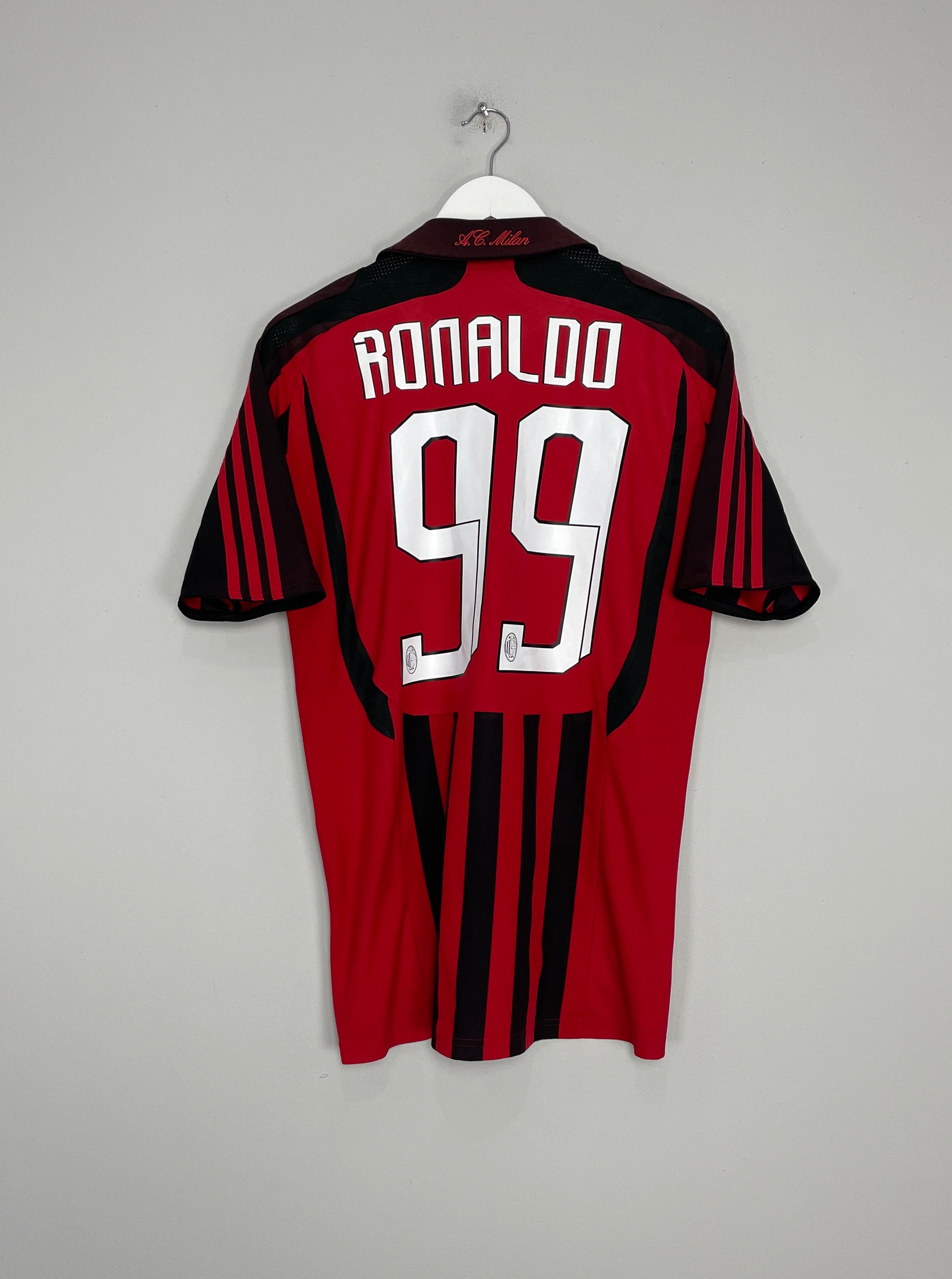 Image of the AC Milan Ronaldo shirt from the 2007/08 season