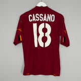 2003/04 ROMA CASSANO #18 HOME SHIRT (M) DIADORA