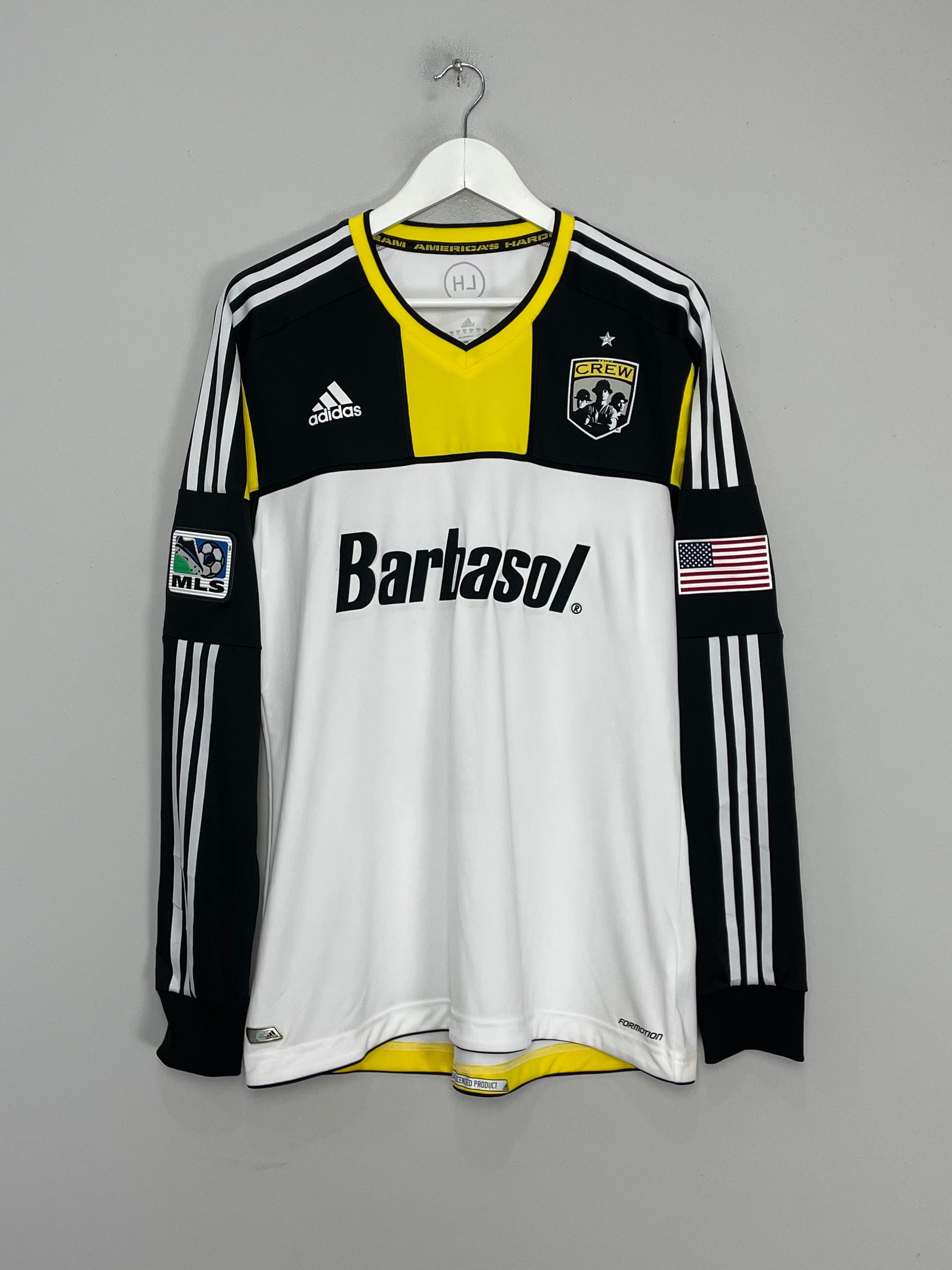 2012/14 COLOMBUS CREW *PLAYER ISSUE* L/S HOME SHIRT (XL) ADIDAS