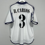 2000/01 REAL MADRID R.CARLOS #3 HOME SHIRT (XL) ADIDAS