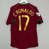 2006/08 PORTUGAL C.RONALDO #17 HOME SHIRT (M) NIKE