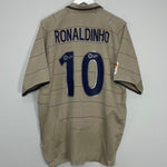 2003/04 BARCELONA RONALDINHO #10 AWAY SHIRT (XL) NIKE