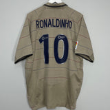 2003/04 BARCELONA RONALDINHO #10 AWAY SHIRT (XL) NIKE