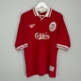 1996/98 LIVERPOOL BARNES #10 HOME SHIRT (XL) REEBOK