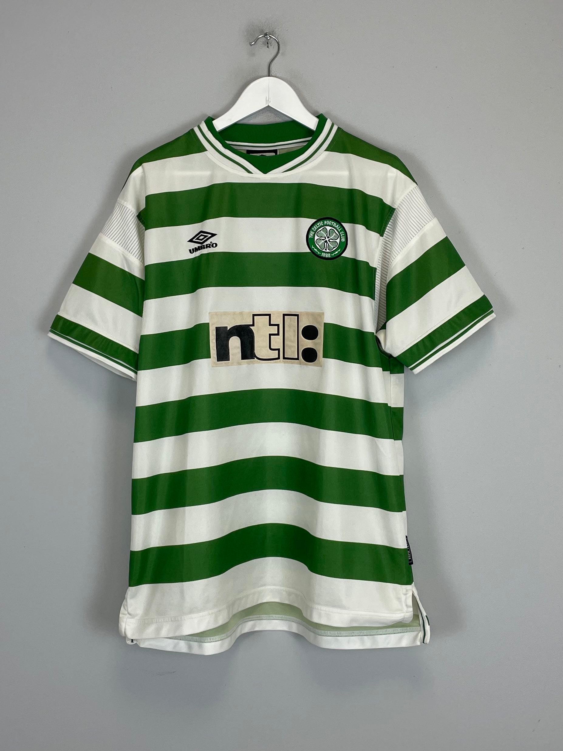 1999/01 CELTIC HOME SHIRT (XL) UMBRO