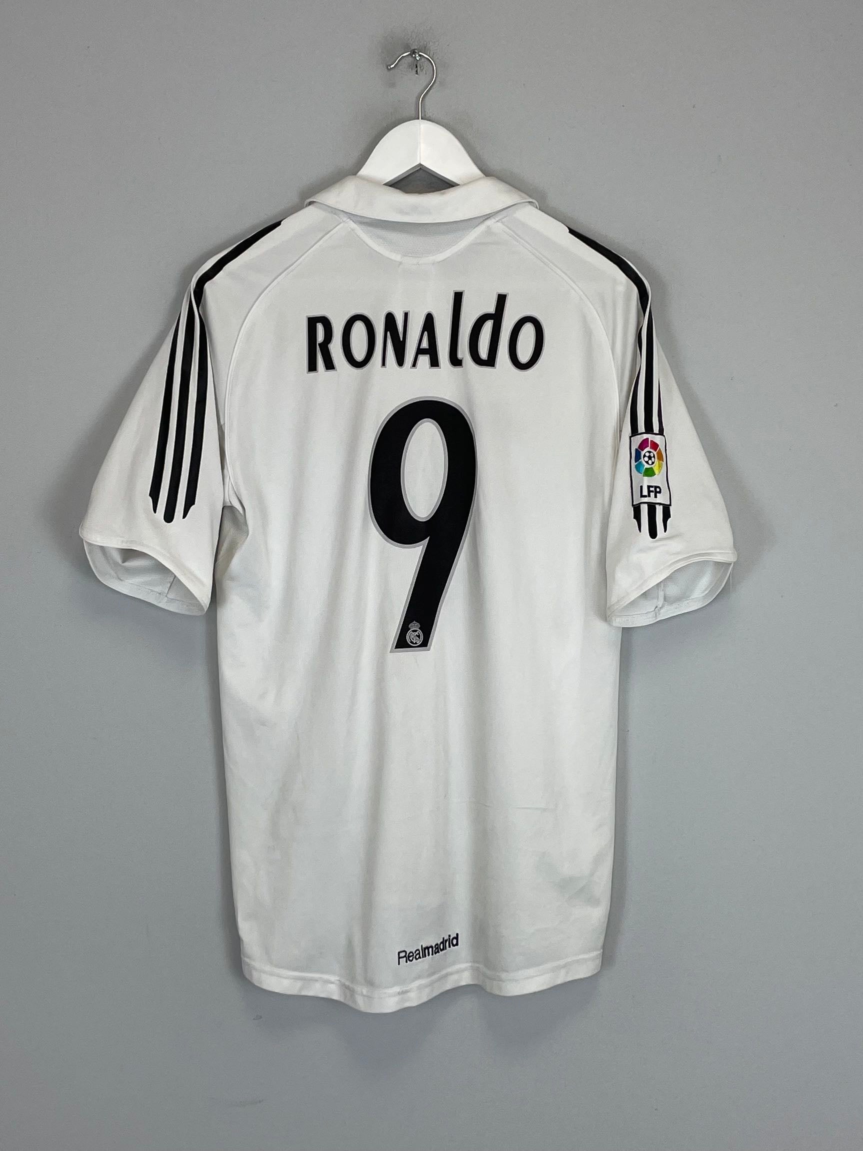 2005/06 REAL MADRID RONALDO #9 HOME SHIRT (S) ADIDAS