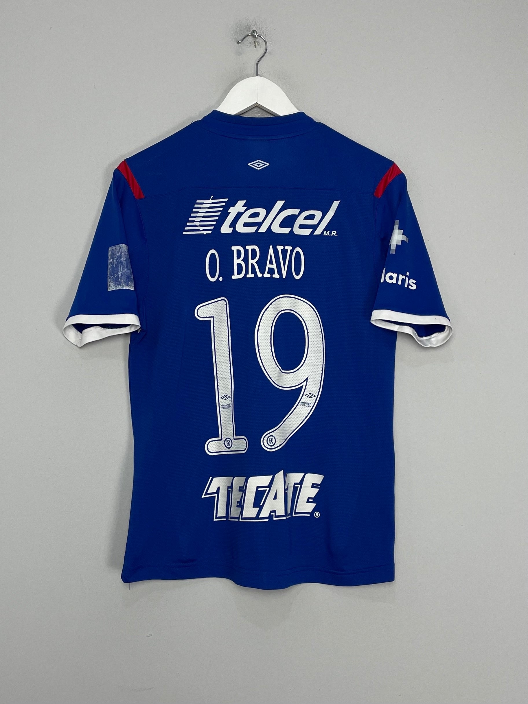 2011/12 CRUZ AZUL O.BRAVO #19 HOME SHIRT (M) UMBRO