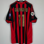 2005/06 AC MILAN GILARDINO #11 HOME SHIRT (XL) ADIDAS