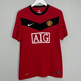 2009/10 MANCHESTER UNITED TOSIC #14 HOME SHIRT (L) NIKE