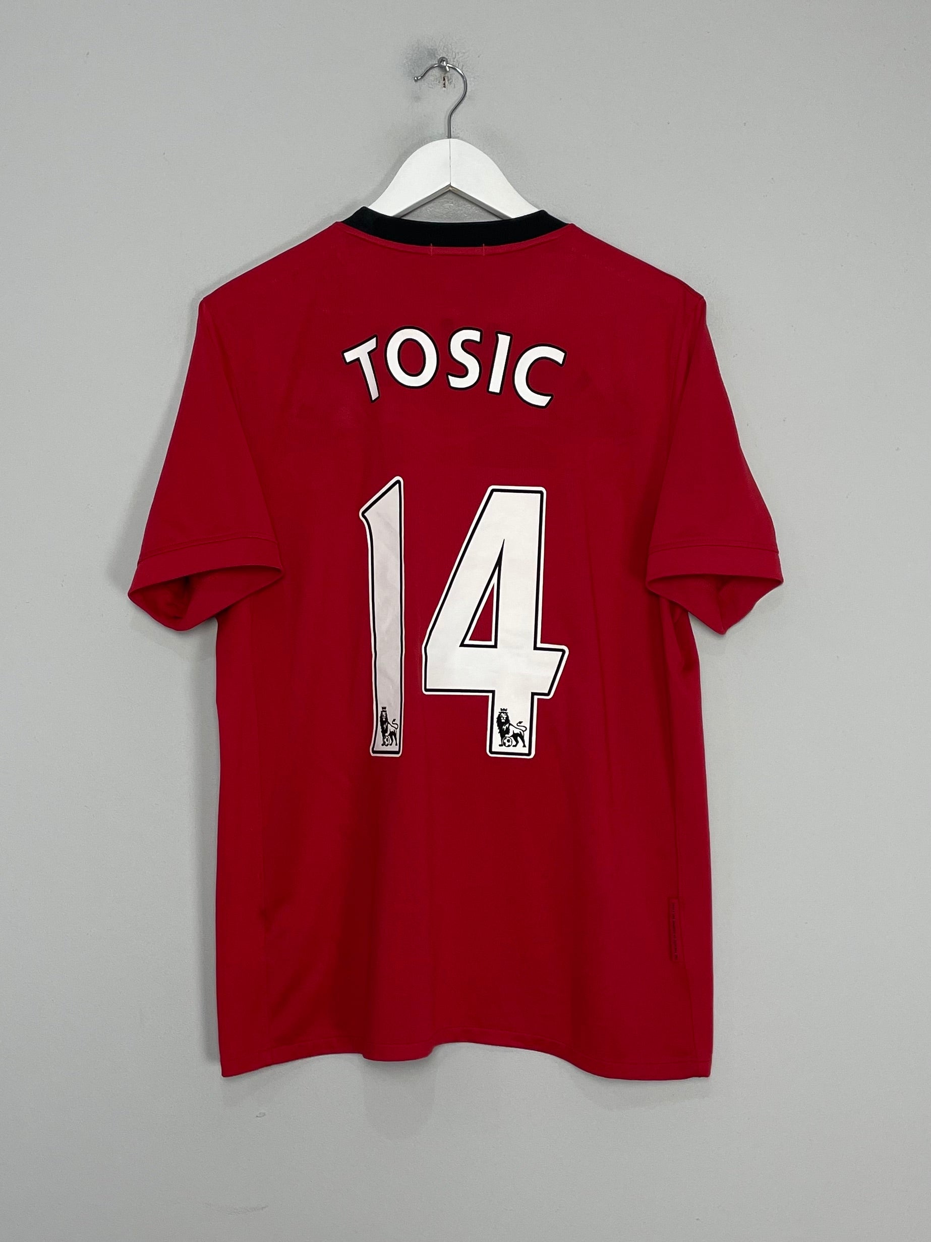 2009/10 MANCHESTER UNITED TOSIC #14 HOME SHIRT (L) NIKE