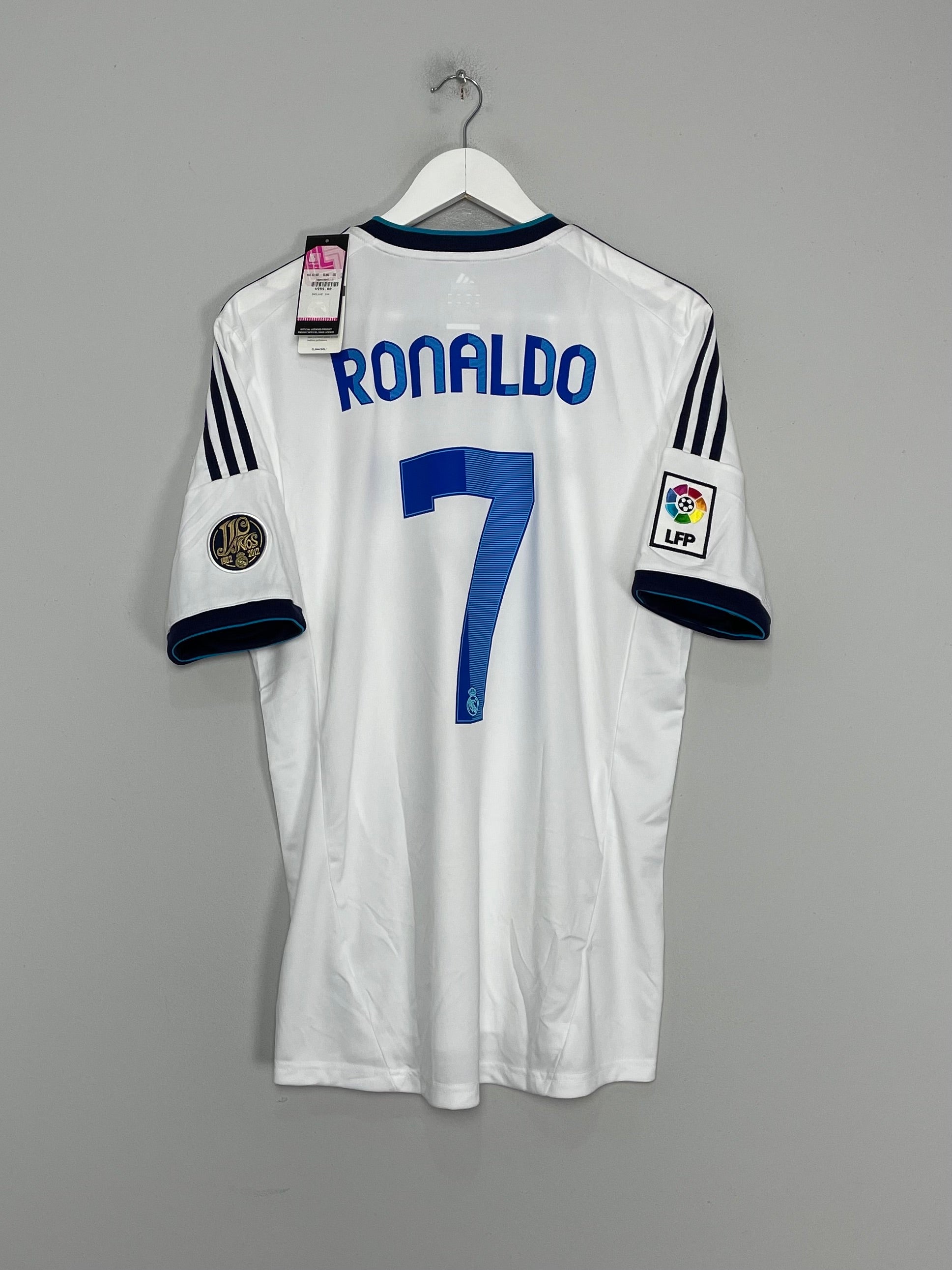 2012/13 REAL MADRID RONALDO #7 *BNWT* HOME SHIRT (L) ADIDAS