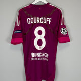 2011/12 LYON GOURCUFF #8 *MATCH ISSUE* C/L THIRD SHIRT (XL) ADIDAS