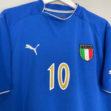 2003/04 ITALY TOTTI #10 HOME SHIRT (M) PUMA