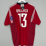 2002/04 BAYERN MUNICH BALLACK #13 *BNWT* C/L HOME SHIRT (L) ADIDAS